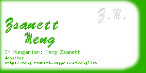 zsanett meng business card